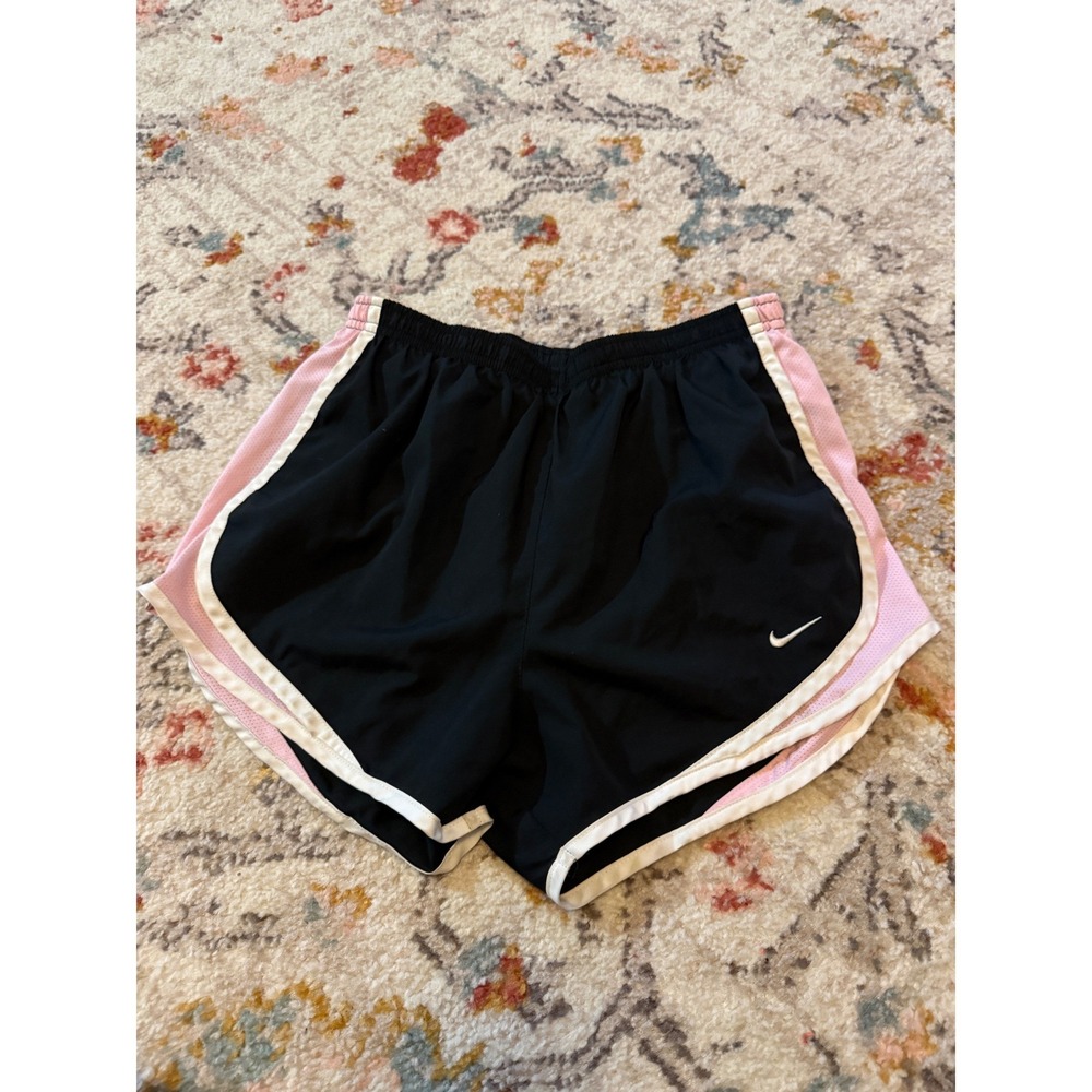 Nike Dri-FIT Tempo Running Shorts Black Pink White Small